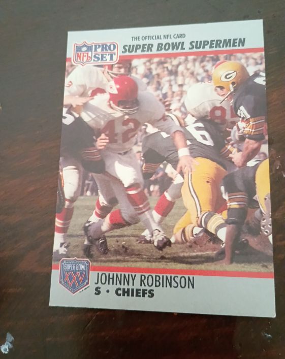 1990 Pro Set #111 Johnny Robinson — front