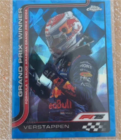 2025 Topps Chrome F1 #94 Max Verstappen Grand Prix Winner Saudi Arabian GP — front