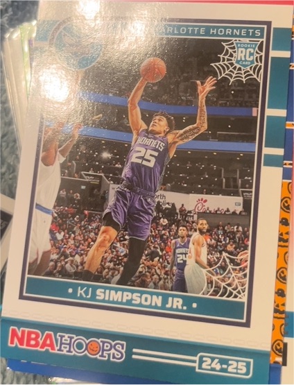2024-25 Panini NBA Hoops #24-25 KJ Simpson Jr. — front