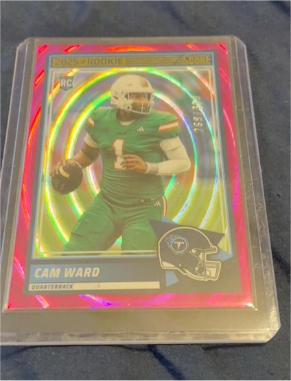 2025 Score #13 Cam Ward Rookie — front