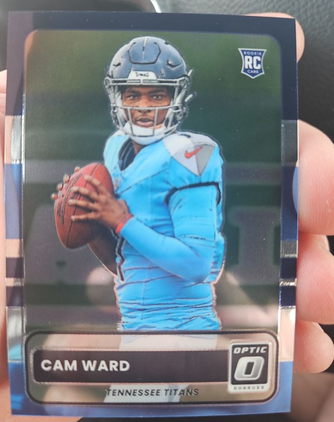 2025 Panini Donruss Optic Throwback #1 Cam Ward — front
