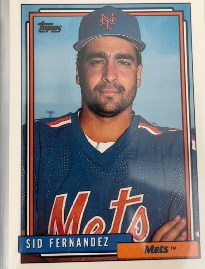 1992 Topps #382 Sid Fernandez — front