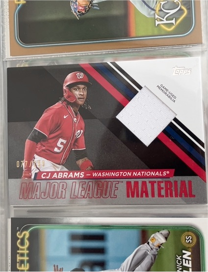 2024 Topps Series 2 Major League Materials #MLM2-CA CJ Abrams — front