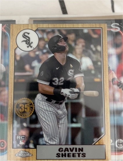 2022 Topps Chrome #87BC-20 Gavin Sheets 1987 Topps Baseball 35th Anniversary — front