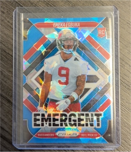 2025 Panini Prizm Emergent #3 Emeka Egbuka — front
