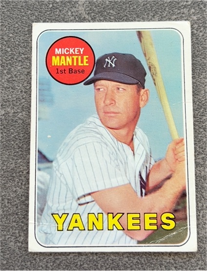 1969 Topps #500 Mickey Mantle — front