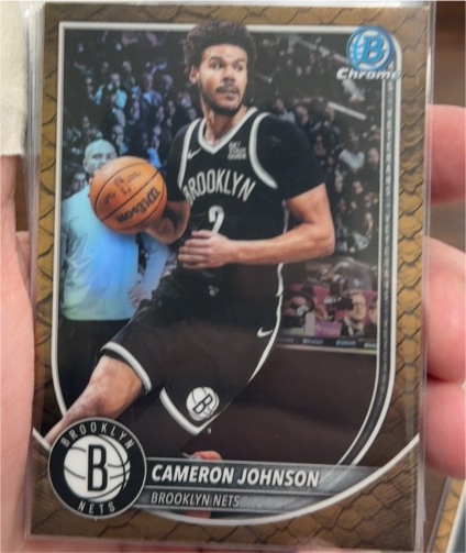 2025-26 Bowman Chrome #BCV-61 Cameron Johnson — front