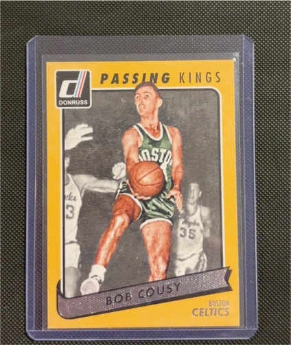 2015-16 Donruss #7 Bob Cousy Passing Kings — front