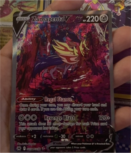 2023 Pokémon Crown Zenith #GG54 Zamazenta V — front