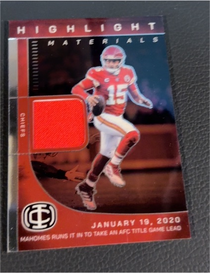 2025 Panini Icon Collection #HM-1 Patrick Mahomes II Highlight Materials — front