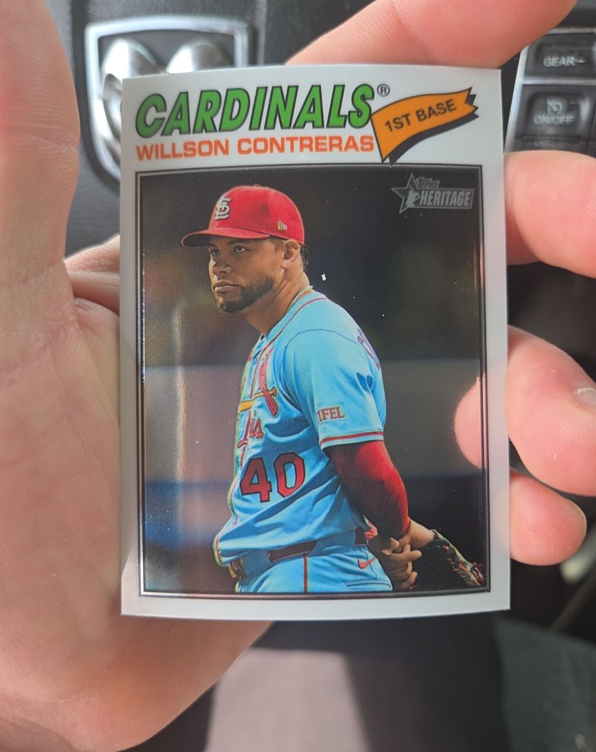 2026 Topps Heritage #156 Willson Contreras — front