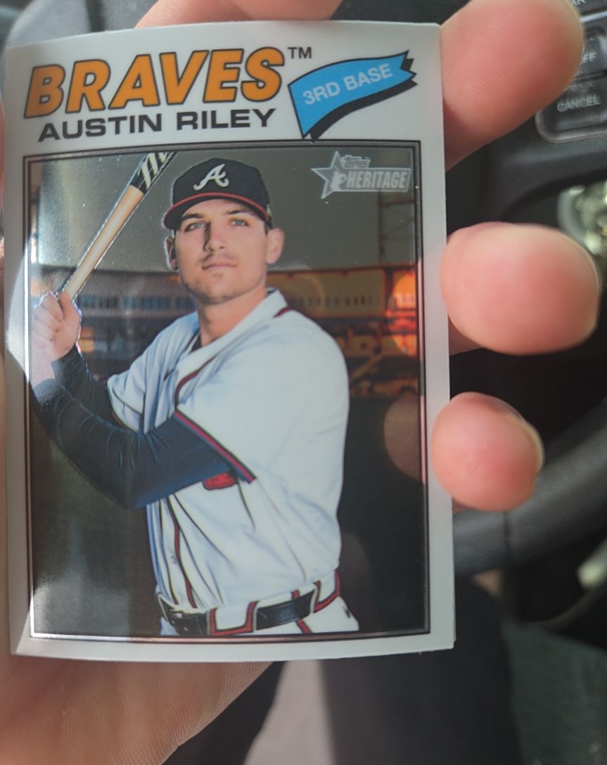 2026 Topps Heritage #271 Austin Riley Chrome — front