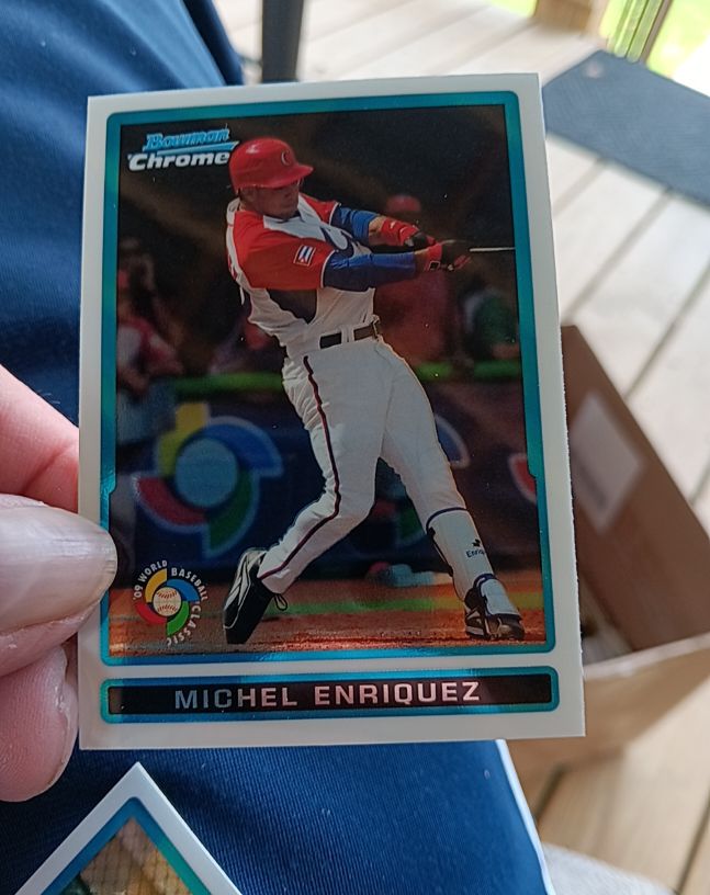 2009 Bowman Chrome World Baseball Classic #BCW4 Michel Enriquez — front