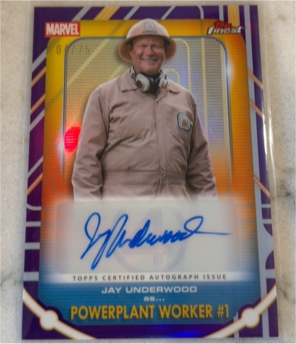 2026 Topps Finest Fantastic Four #Powerplant Worker #1 Jay Underwood — front