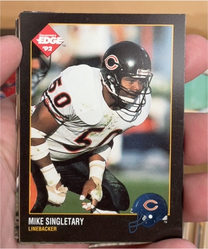 1992 Collector's Edge #15 Mike Singletary Chicago Bears — front