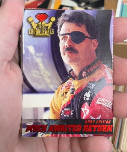1995 Wheels Crown Jewels #69 Ernie Irvan Much Awaited Return Ruby Edition — front