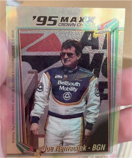 1995 Maxx Crown Chrome #BGN Joe Nemechek — front
