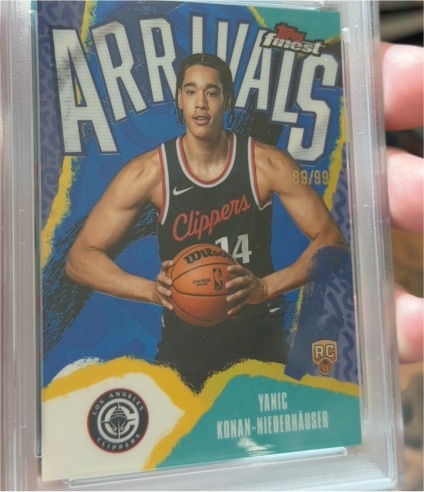 2025-26 Topps Finest Arrivals #A-30 Yanic Konan-Niederhauser — front