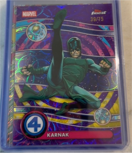 2026 Topps Finest Fantastic Four #39/75 Karnak — front