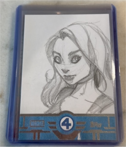 2026 Topps Finest Fantastic Four Invisible Woman Sketch 1/1 — front