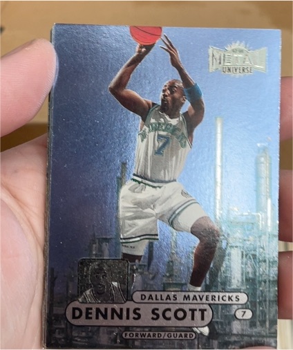 1997-98 Skybox Metal Universe Championship #93 Dennis Scott — front