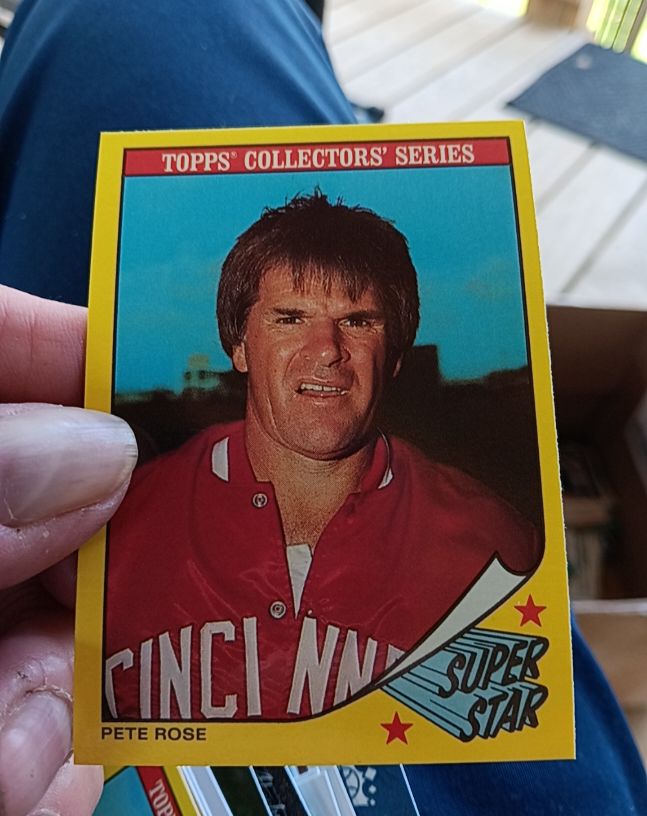 1986 Topps Collectors' Series Super Star #29 Pete Rose — front