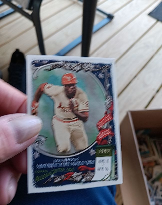 2023 Topps Allen & Ginter #SS-21 Lou Brock — front