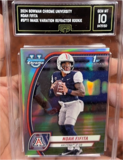2024 Bowman Chrome University #SP11 Noah Fifita Image Variation Refractor Rookie — front