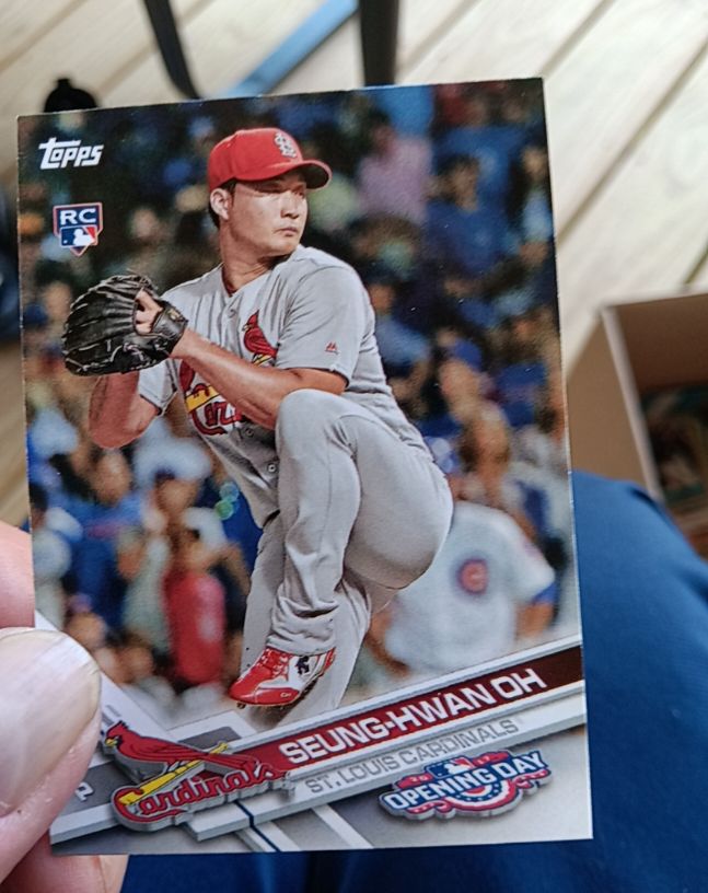 2017 Topps Opening Day #182 Seung-Hwan Oh — front
