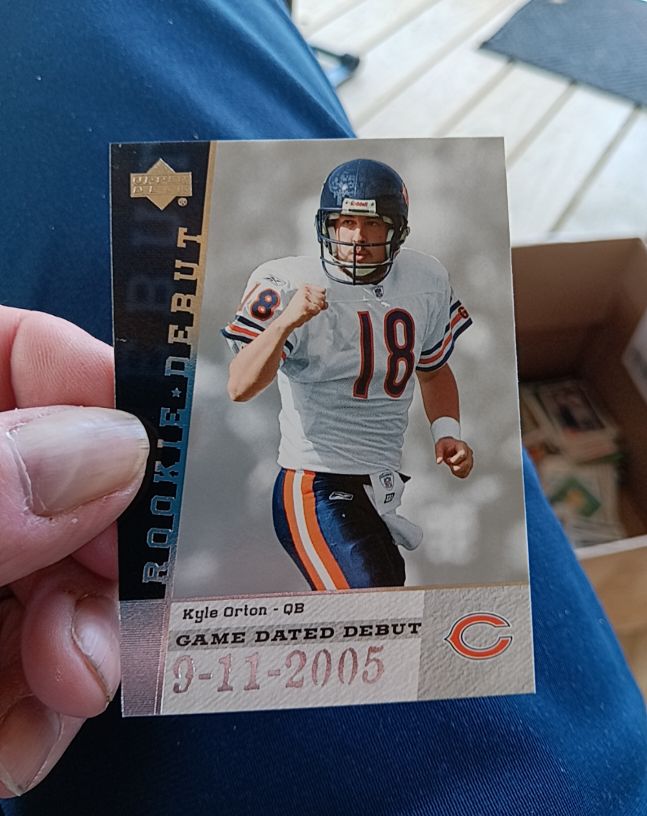 2006 Upper Deck Rookie Debut Game Dated #GDDKO Kyle Orton — front