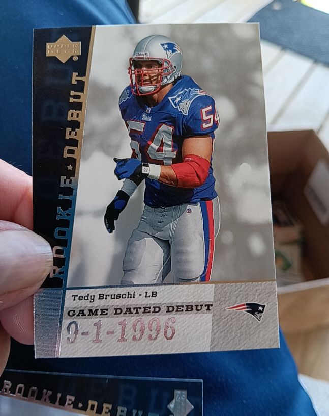 2006 Upper Deck Rookie Debut Game Dated #GDDTB Tedy Bruschi — front