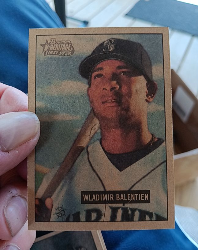2005 Bowman Heritage Mahogany #265 Wladimir Balentien — front