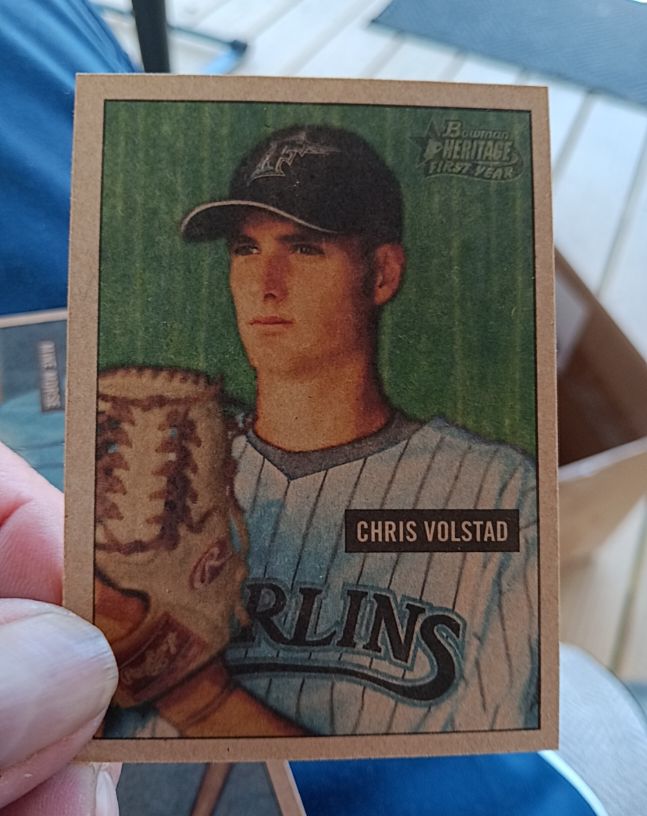 2005 Bowman Heritage #329 Chris Volstad — front
