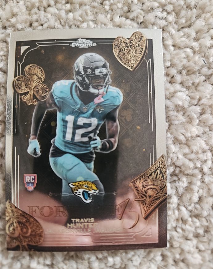2025 Topps Chrome #F15-20 Travis Hunter Fortune 15 — front