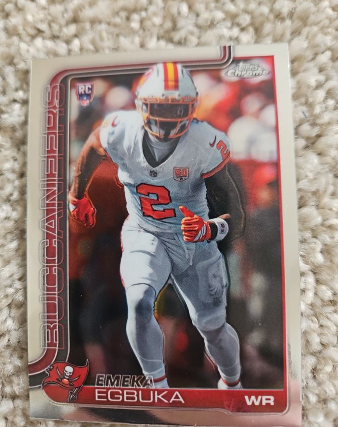 2025 Topps Chrome #312 Emeka Egbuka — front