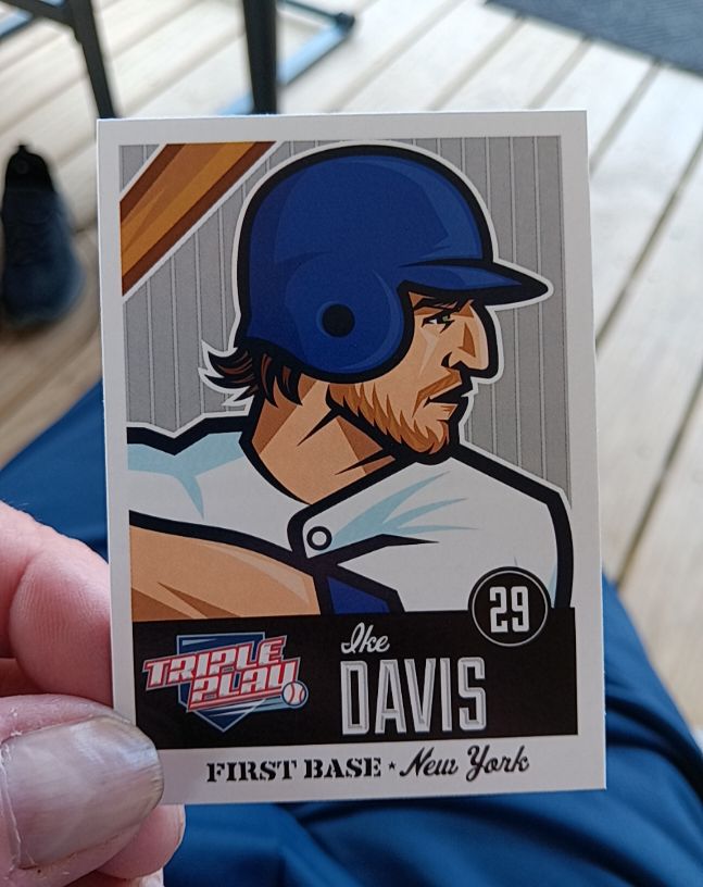 2012 Panini Triple Play #53 Ike Davis — front