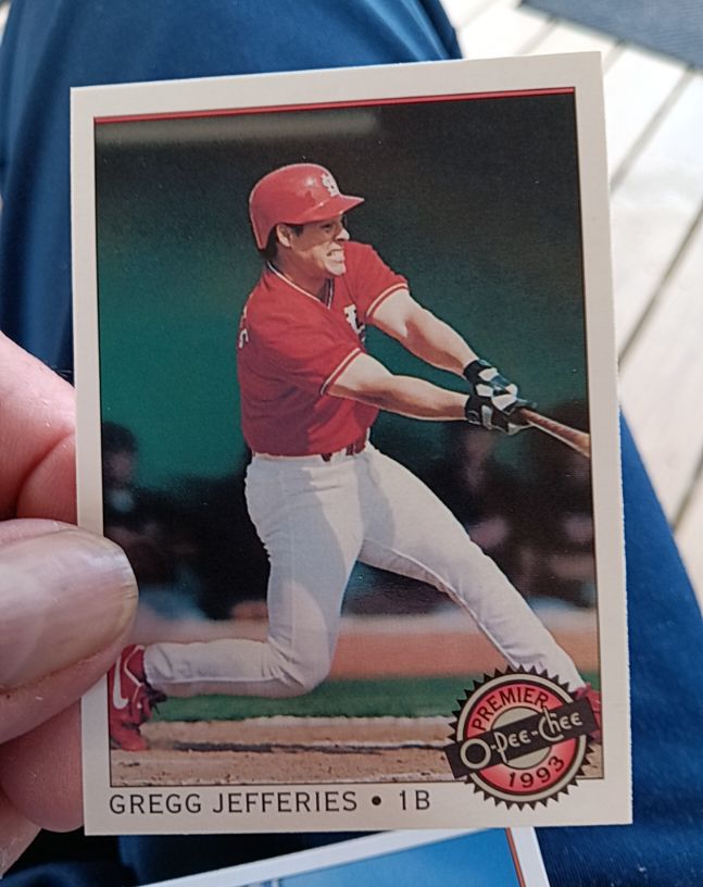 1993 O-Pee-Chee Premier #98 Gregg Jefferies — front