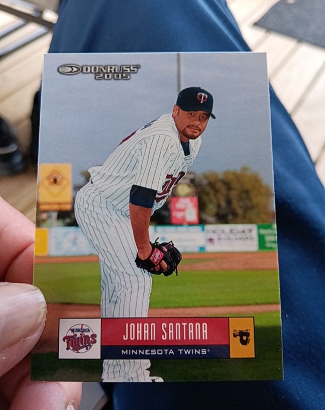 2005 Donruss #241 Johan Santana — front