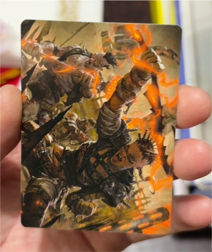 MTG Far Fortune, End Boss Art Card (11/54) Art Series: Aetherdrift — front