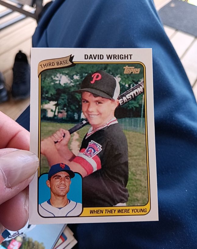2010 Topps When They Were Young #WTWYDW David Wright — front