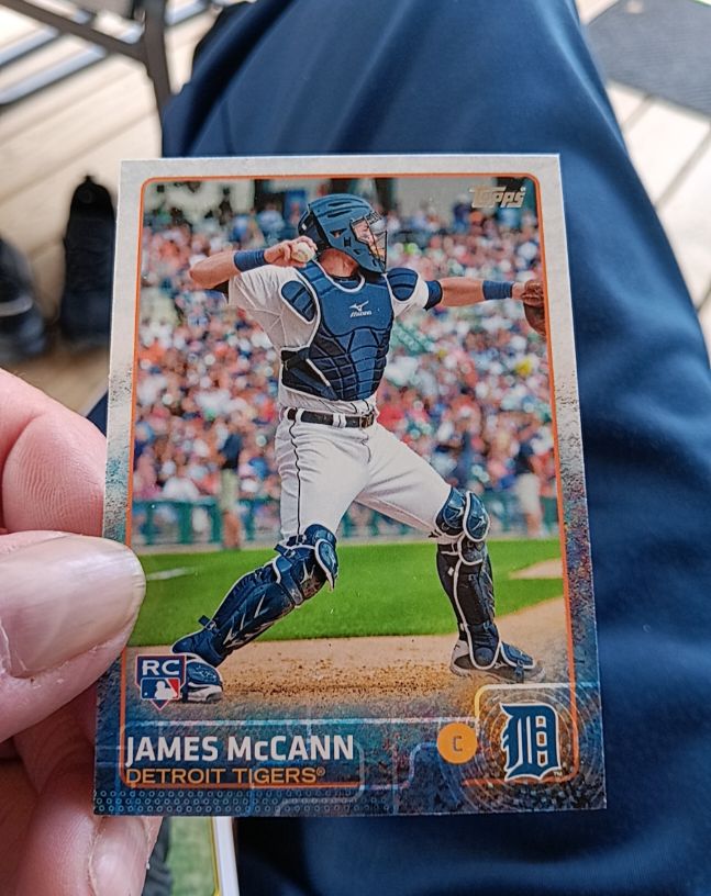2015 Topps #12 James McCann RC Detroit Tigers — front