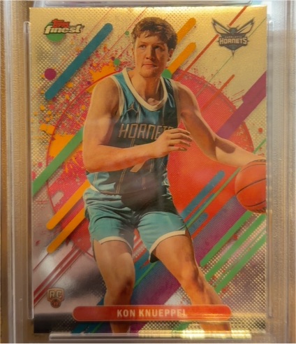 2026 Topps Finest #4 Kon Knueppel — front