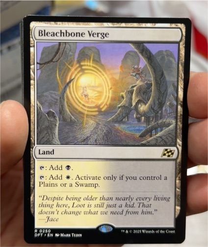 2025 Magic: The Gathering #250 Bleachbone Verge — front