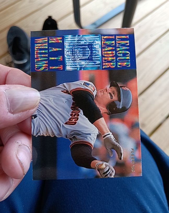 1995 Fleer #7 Matt Williams League Leaders — front