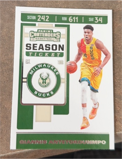 2019-20 Panini Contenders #33 Giannis Antetokounmpo — front