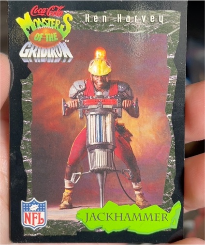 1994 Coca-Cola Monsters of the Gridiron #30 Ken Harvey — front