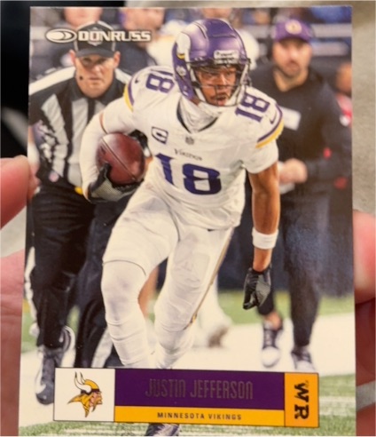 2025 Donruss Retro 2005 #R05-JSJ Justin Jefferson — front