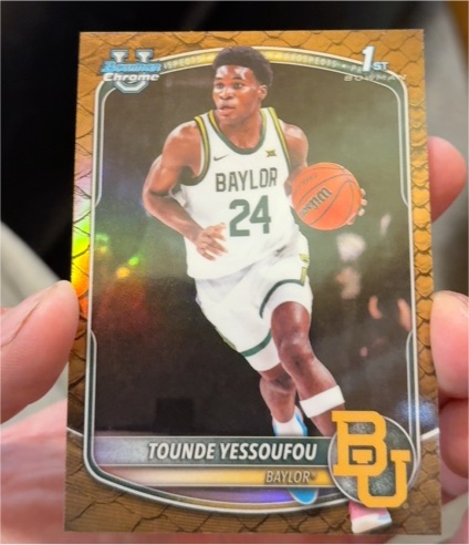 2025 Bowman Chrome #BCP-11 Tounde Yessoufou Baylor — front