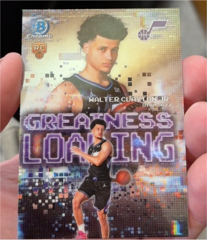 2025-26 Bowman Chrome #GL-18 Walter Clayton Jr Greatness Loading — front