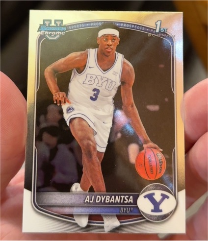 2025 Bowman U Chrome 1st #BCP-1 AJ Dybantsa — front